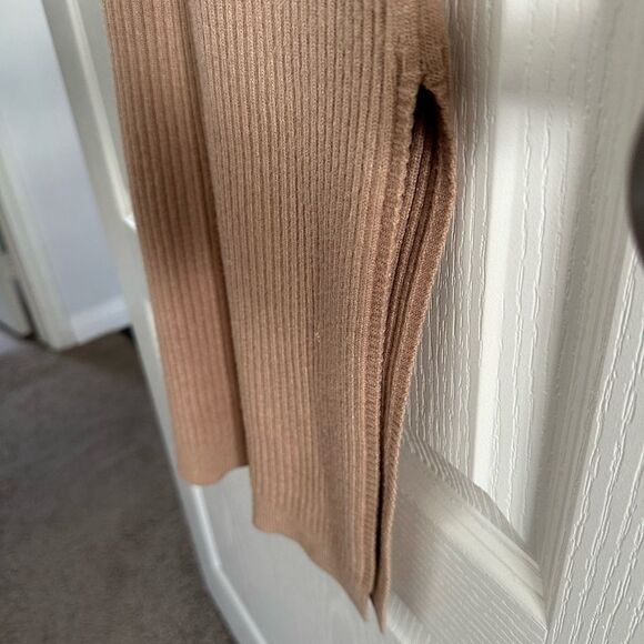 Charles Henry tan knit long sleeve sweater dress size small - Picture 8 of 8